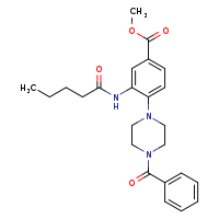 methyl 4-(4-benzoylpiperazin-1-yl)-3-pentanamidobenzoate