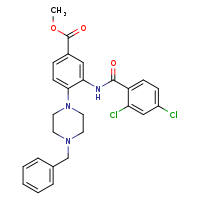 methyl 4-(4-benzylpiperazin-1-yl)-3-(2,4-dichlorobenzamido)benzoate