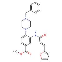 methyl 4-(4-benzylpiperazin-1-yl)-3-[(2E)-3-(furan-2-yl)prop-2-enamido]benzoate