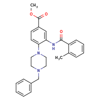 methyl 4-(4-benzylpiperazin-1-yl)-3-(2-methylbenzamido)benzoate