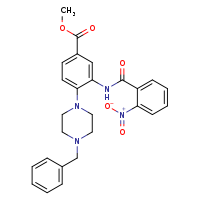 methyl 4-(4-benzylpiperazin-1-yl)-3-(2-nitrobenzamido)benzoate