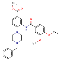 methyl 4-(4-benzylpiperazin-1-yl)-3-(3,4-dimethoxybenzamido)benzoate