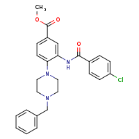 methyl 4-(4-benzylpiperazin-1-yl)-3-(4-chlorobenzamido)benzoate
