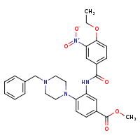 methyl 4-(4-benzylpiperazin-1-yl)-3-(4-ethoxy-3-nitrobenzamido)benzoate
