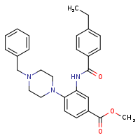 methyl 4-(4-benzylpiperazin-1-yl)-3-(4-ethylbenzamido)benzoate