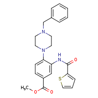 methyl 4-(4-benzylpiperazin-1-yl)-3-(thiophene-2-amido)benzoate