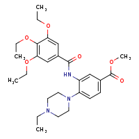 methyl 4-(4-ethylpiperazin-1-yl)-3-(3,4,5-triethoxybenzamido)benzoate