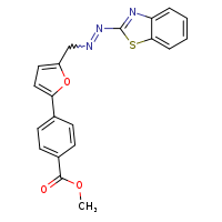methyl 4-(5-{[2-(1,3-benzothiazol-2-yl)diazen-1-yl]methyl}furan-2-yl)benzoate