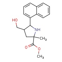 methyl 4-(hydroxymethyl)-2-methyl-5-(naphthalen-1-yl)pyrrolidine-2-carboxylate