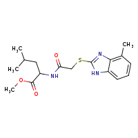 methyl 4-methyl-2-{2-[(4-methyl-1H-1,3-benzodiazol-2-yl)sulfanyl]acetamido}pentanoate