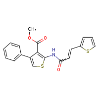 methyl 4-phenyl-2-[(2E)-3-(thiophen-2-yl)prop-2-enamido]thiophene-3-carboxylate