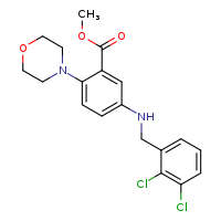 methyl 5-{[(2,3-dichlorophenyl)methyl]amino}-2-(morpholin-4-yl)benzoate