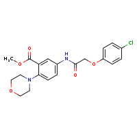 methyl 5-[2-(4-chlorophenoxy)acetamido]-2-(morpholin-4-yl)benzoate