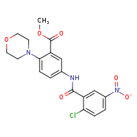 methyl 5-(2-chloro-5-nitrobenzamido)-2-(morpholin-4-yl)benzoate