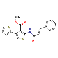 methyl 5'-[(2E)-3-phenylprop-2-enamido]-[2,3'-bithiophene]-4'-carboxylate