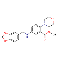 methyl 5-[(2H-1,3-benzodioxol-5-ylmethyl)amino]-2-(morpholin-4-yl)benzoate