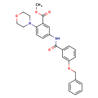 methyl 5-[3-(benzyloxy)benzamido]-2-(morpholin-4-yl)benzoate