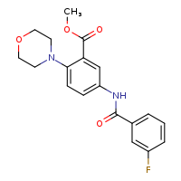 methyl 5-(3-fluorobenzamido)-2-(morpholin-4-yl)benzoate