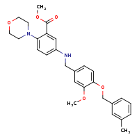 methyl 5-[({3-methoxy-4-[(3-methylphenyl)methoxy]phenyl}methyl)amino]-2-(morpholin-4-yl)benzoate