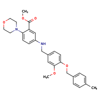 methyl 5-[({3-methoxy-4-[(4-methylphenyl)methoxy]phenyl}methyl)amino]-2-(morpholin-4-yl)benzoate