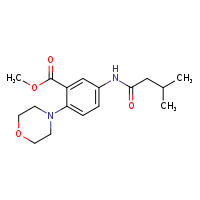 methyl 5-(3-methylbutanamido)-2-(morpholin-4-yl)benzoate