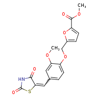 methyl 5-(4-{[(5Z)-2,4-dioxo-1,3-thiazolidin-5-ylidene]methyl}-2-methoxyphenoxymethyl)furan-2-carboxylate