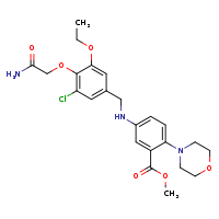 methyl 5-({[4-(carbamoylmethoxy)-3-chloro-5-ethoxyphenyl]methyl}amino)-2-(morpholin-4-yl)benzoate