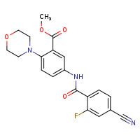 methyl 5-(4-cyano-2-fluorobenzamido)-2-(morpholin-4-yl)benzoate