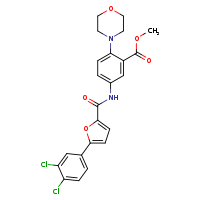 methyl 5-[5-(3,4-dichlorophenyl)furan-2-amido]-2-(morpholin-4-yl)benzoate