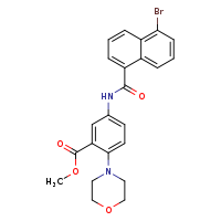 methyl 5-(5-bromonaphthalene-1-amido)-2-(morpholin-4-yl)benzoate