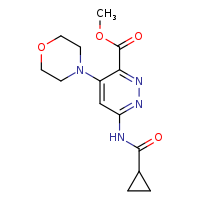 methyl 6-cyclopropaneamido-4-(morpholin-4-yl)pyridazine-3-carboxylate