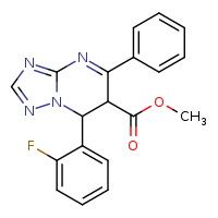 methyl 7-(2-fluorophenyl)-5-phenyl-6H,7H-[1,2,4]triazolo[1,5-a]pyrimidine-6-carboxylate