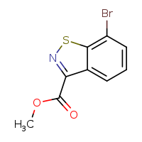 methyl 7-bromo-1,2-benzothiazole-3-carboxylate
