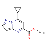 methyl 7-cyclopropylpyrazolo[1,5-a]pyrimidine-5-carboxylate