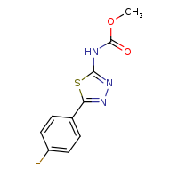 methyl N-[5-(4-fluorophenyl)-1,3,4-thiadiazol-2-yl]carbamate