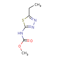 methyl N-(5-ethyl-1,3,4-thiadiazol-2-yl)carbamate