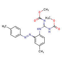 methyl N-[(E)-[(methoxycarbonyl)amino]({4-methyl-2-[(1E)-2-(4-methylphenyl)diazen-1-yl]phenyl}amino)methylidene]carbamate