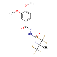 N-{[(1,1,1,3,3,3-hexafluoro-2-methylpropan-2-yl)carbamoyl]amino}-3,4-dimethoxybenzamide