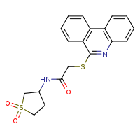 N-(1,1-dioxo-1??-thiolan-3-yl)-2-(phenanthridin-6-ylsulfanyl)acetamide