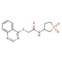 N-(1,1-dioxo-1??-thiolan-3-yl)-2-(quinazolin-4-ylsulfanyl)acetamide