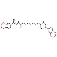 N'1-[(1E)-1-(2,3-dihydro-1,4-benzodioxin-6-yl)ethylidene]-N'9-[(1Z)-1-(2,3-dihydro-1,4-benzodioxin-6-yl)ethylidene]nonanedihydrazide