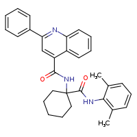 N-{1-[(2,6-dimethylphenyl)carbamoyl]cyclohexyl}-2-phenylquinoline-4-carboxamide