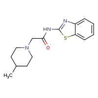 N-(1,3-benzothiazol-2-yl)-2-(4-methylpiperidin-1-yl)acetamide