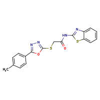 N-(1,3-benzothiazol-2-yl)-2-{[5-(4-methylphenyl)-1,3,4-oxadiazol-2-yl]sulfanyl}acetamide