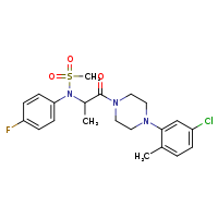 N-{1-[4-(5-chloro-2-methylphenyl)piperazin-1-yl]-1-oxopropan-2-yl}-N-(4-fluorophenyl)methanesulfonamide