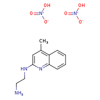 N1-(4-methylquinolin-2-yl)ethane-1,2-diamine; bis(nitric acid)