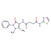 N-(1,5-dimethyl-3-oxo-2-phenylpyrazol-4-yl)-N'-(1,3-thiazol-2-yl)succinamide