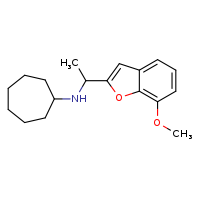 N-[1-(7-methoxy-1-benzofuran-2-yl)ethyl]cycloheptanamine