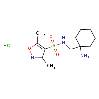 N-[(1-aminocyclohexyl)methyl]-3,5-dimethyl-1,2-oxazole-4-sulfonamide hydrochloride