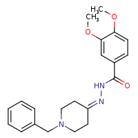 N'-(1-benzylpiperidin-4-ylidene)-3,4-dimethoxybenzohydrazide